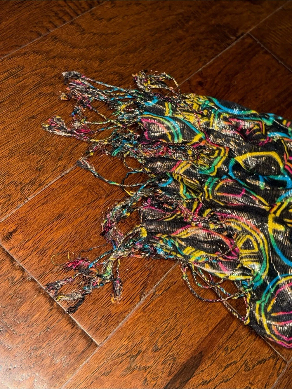 NWOT Justice Girls Peace Multicolored Scarf